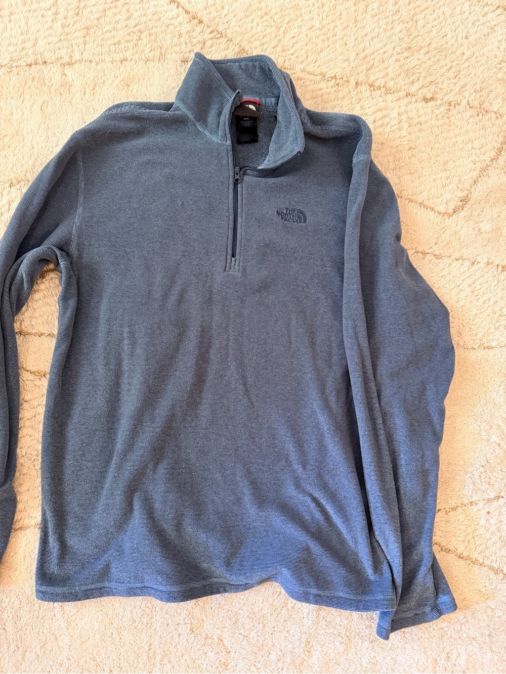 The North Face Men's Zip-Neck Fleece Pullover - Blue Gray